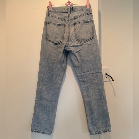 AGOLDE | Riley High Rise Straight Crop Jeans Distressed - Picture 3 of 5